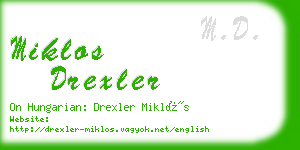 miklos drexler business card